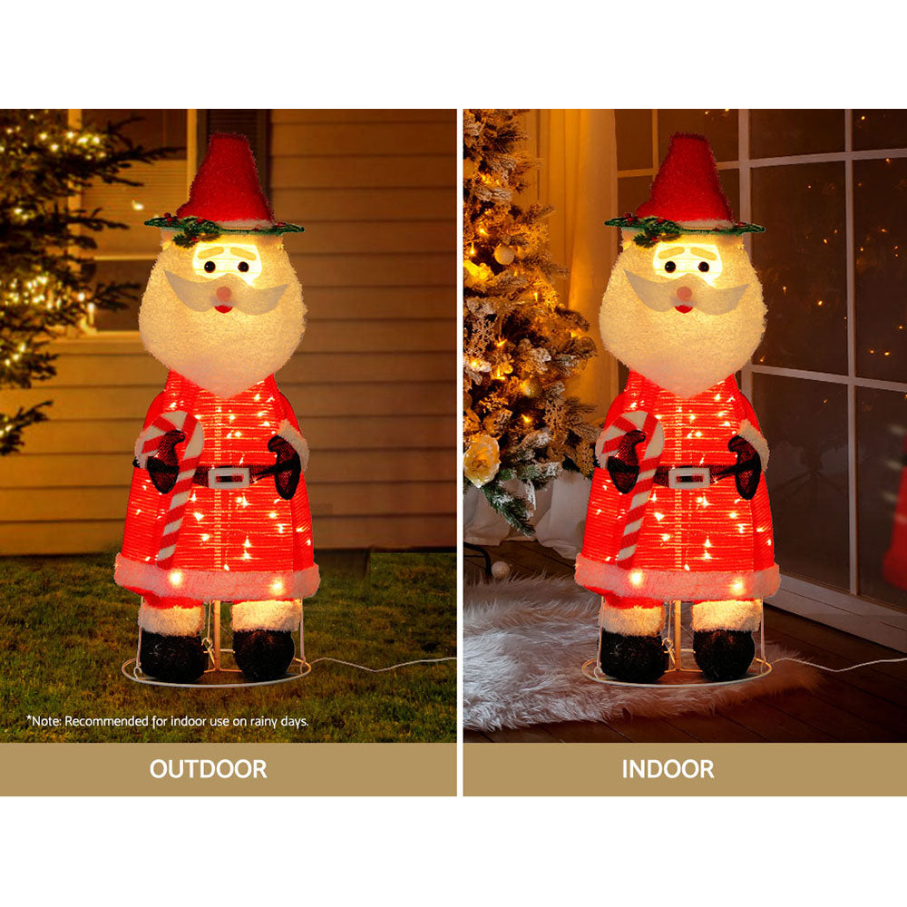 120cm Christmas Santa 3D Frame Motif LED Decoration Homecoze