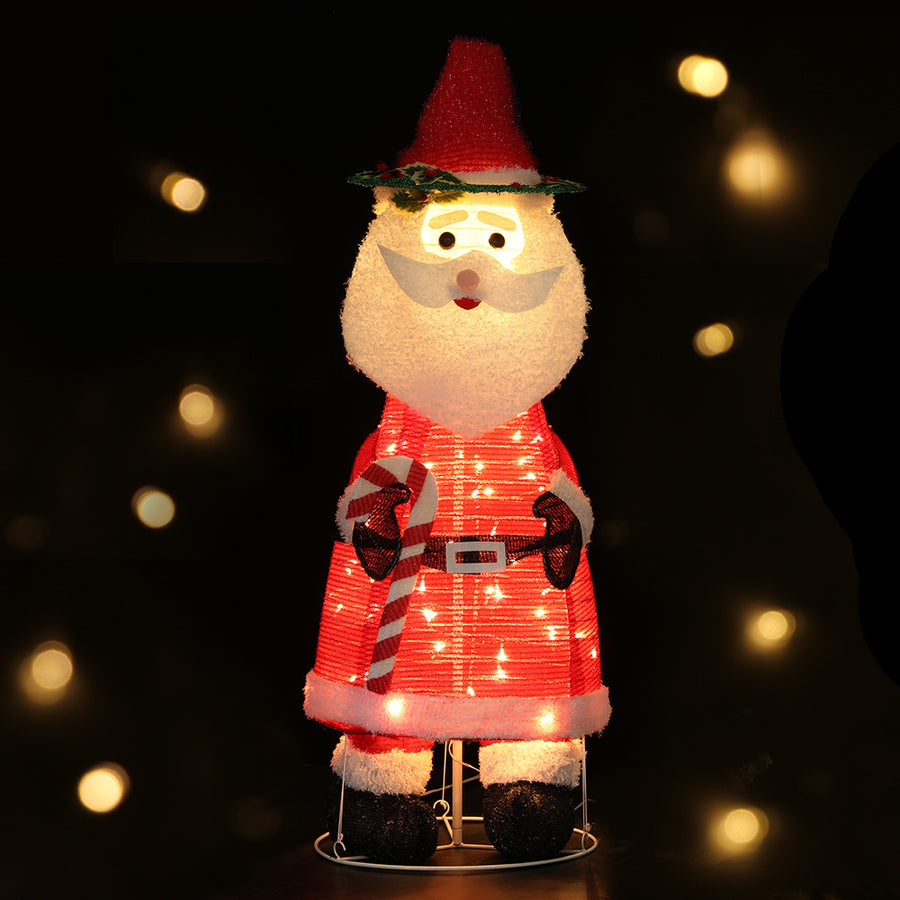 120cm Christmas Santa 3D Frame Motif LED Decoration Homecoze