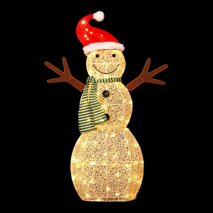 97cm Christmas Snowman 3D Frame Motif LED Decoration Homecoze