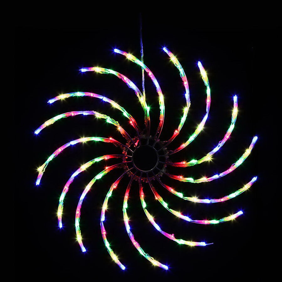 Christmas Motif Lights LED Spinner Light Waterproof Colourful Homecoze