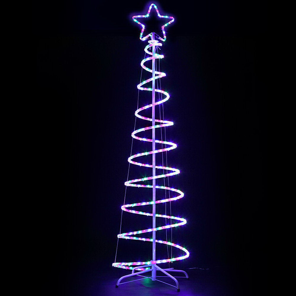 6FT (1.8m) Christmas LED Motif Light Tree Waterproof Colourful - Homecoze