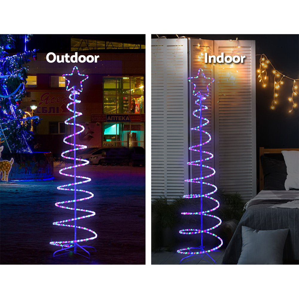 6FT (1.8m) Christmas LED Motif Light Tree Waterproof Colourful Homecoze