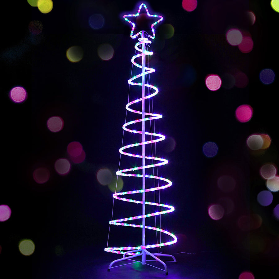 6FT (1.8m) Christmas LED Motif Light Tree Waterproof Colourful Homecoze