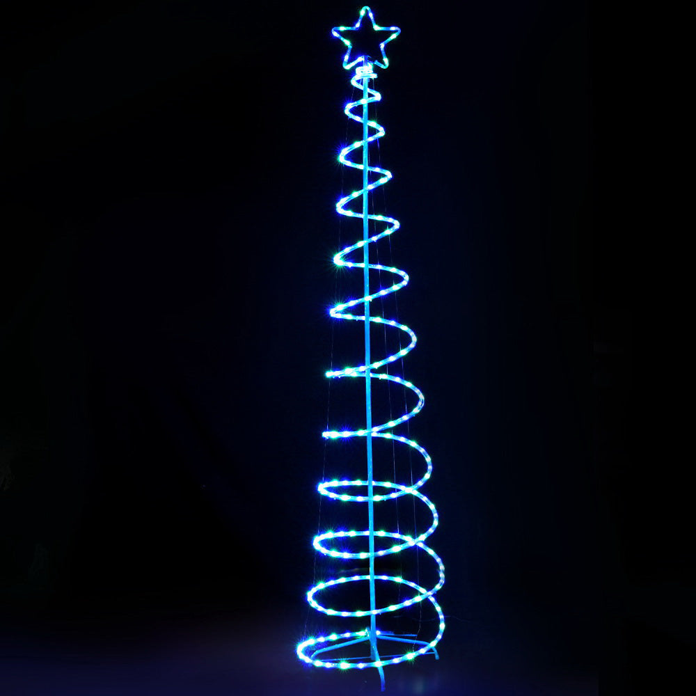 8FT (2.4m) Solar Powered LED Christmas Tree Motif Light Rope 8 Modes Homecoze