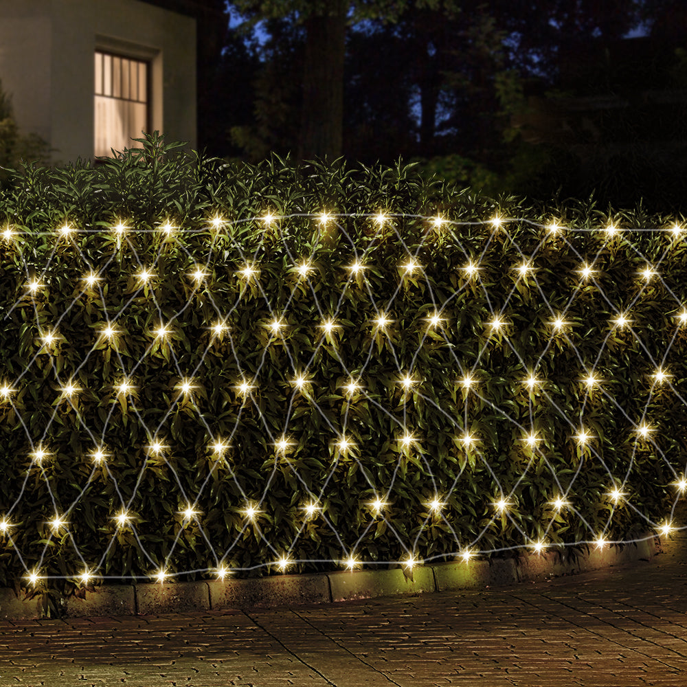 4m x 6m Christmas Net Mesh 1000 LED String Lights - Warm White Homecoze