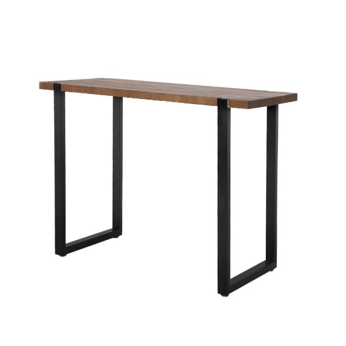 Modern Industrial Wooden Bar Table 120cm Homecoze