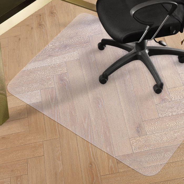 Chair Floor Protector Mat Rectangular 135cm x 114cm - Clear Homecoze