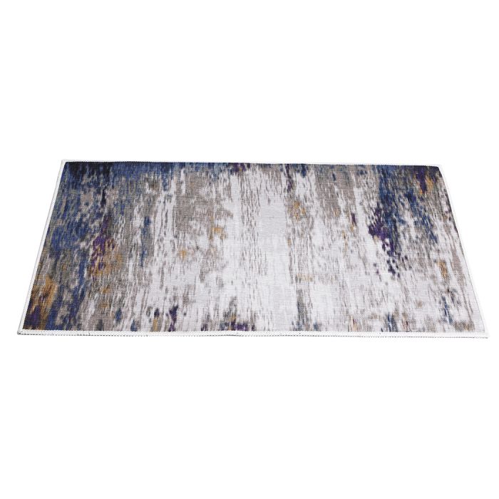 Extra Large Blue Brown & Grey Floor Rug Area Mat 200 x 290cm Homecoze