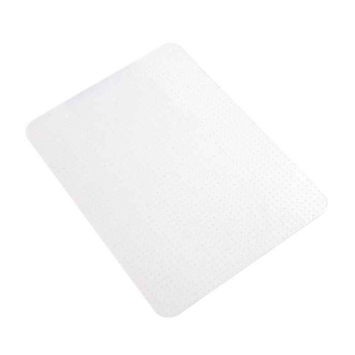 Chair Floor Protector Mat Rectangular 135cm x 114cm with Carpet Grippers - Clear Homecoze