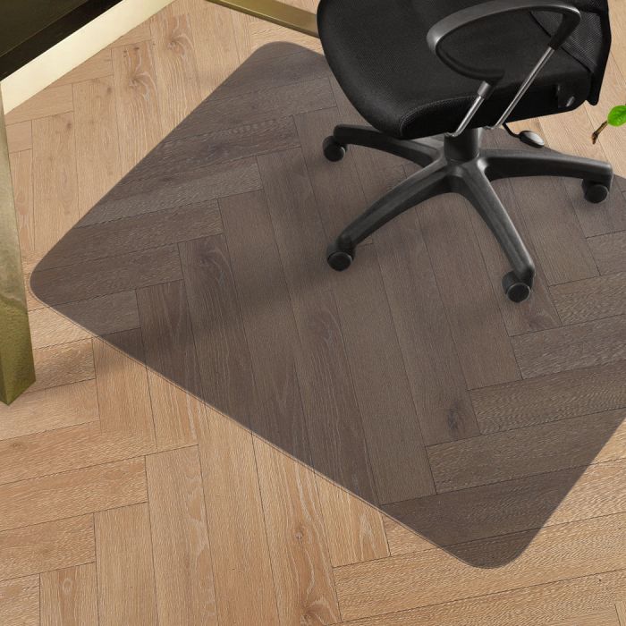 Chair Floor Protector Mat Rectangular 120cm x 90cm - Black Homecoze