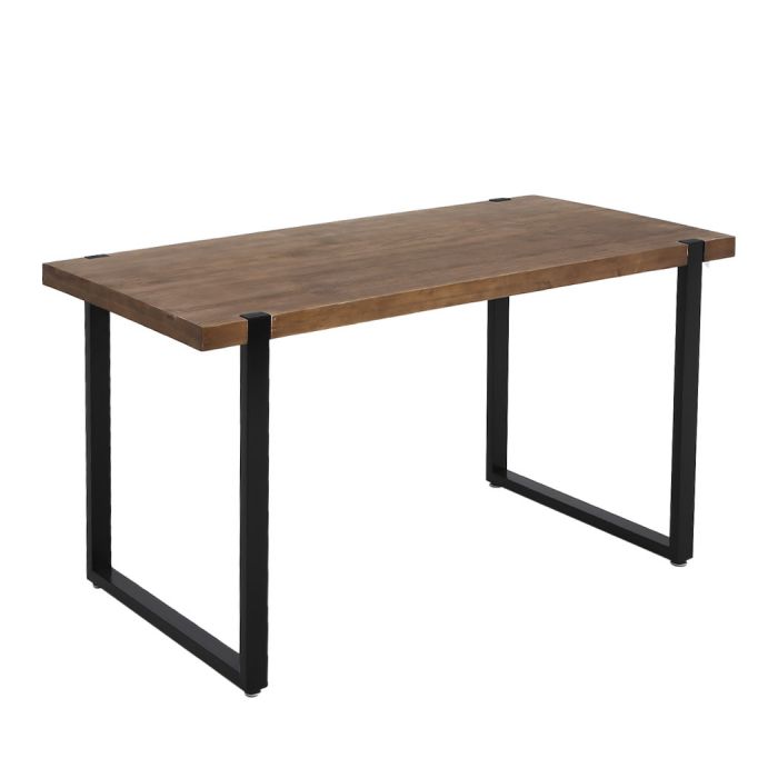 Modern Industrial Wooden Dining Table 140cm Homecoze