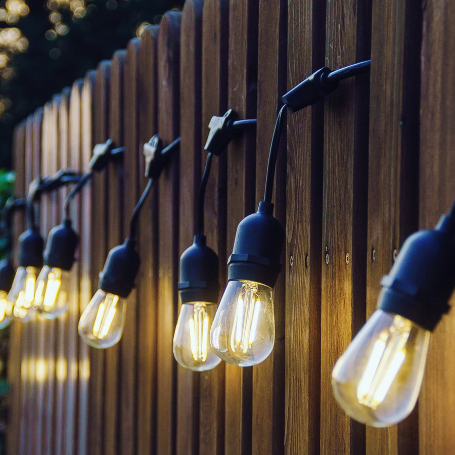 10m LED Festoon String Drop Lights Indoor & Outdoor - 10 Bulbs Homecoze